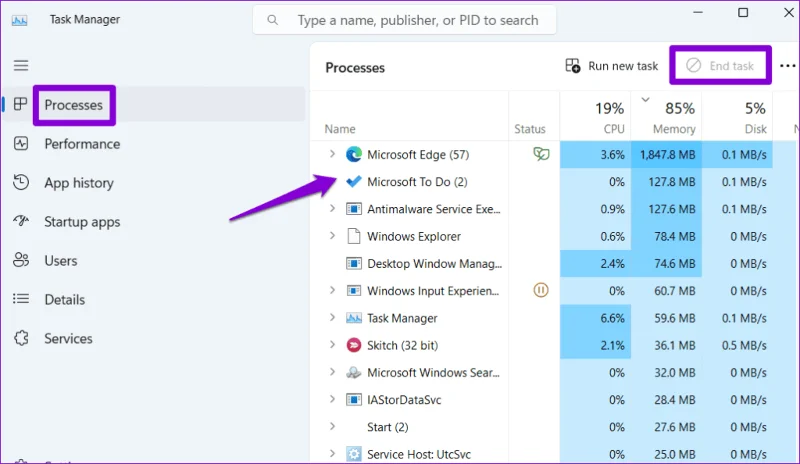 Las 7 mejores formas de arreglar la aplicación Microsoft To Do que no se sincroniza en Windows