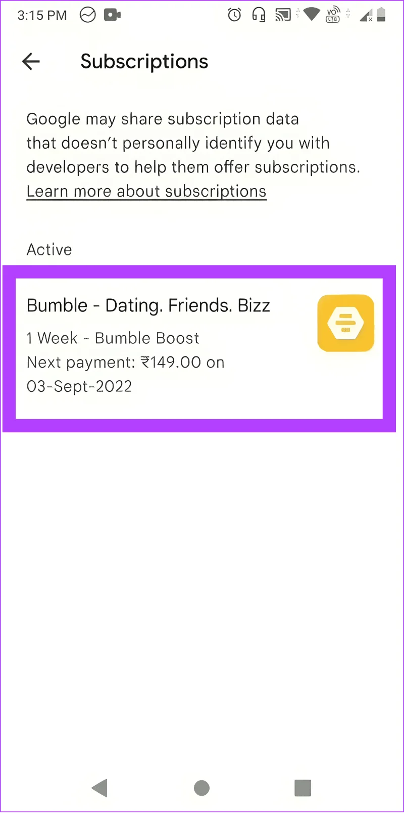 Hoe Bumble-abonnement op iPhone en Android te annuleren