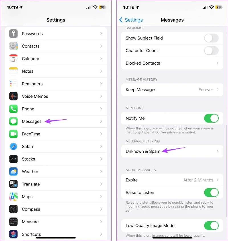 Kun je de naam van de afzender verbergen in iPhone-berichten?