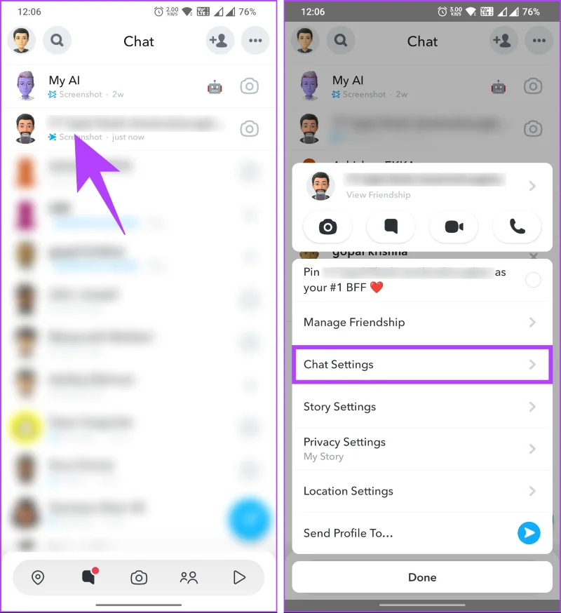 7 semplici modi per nascondere le conversazioni su Snapchat