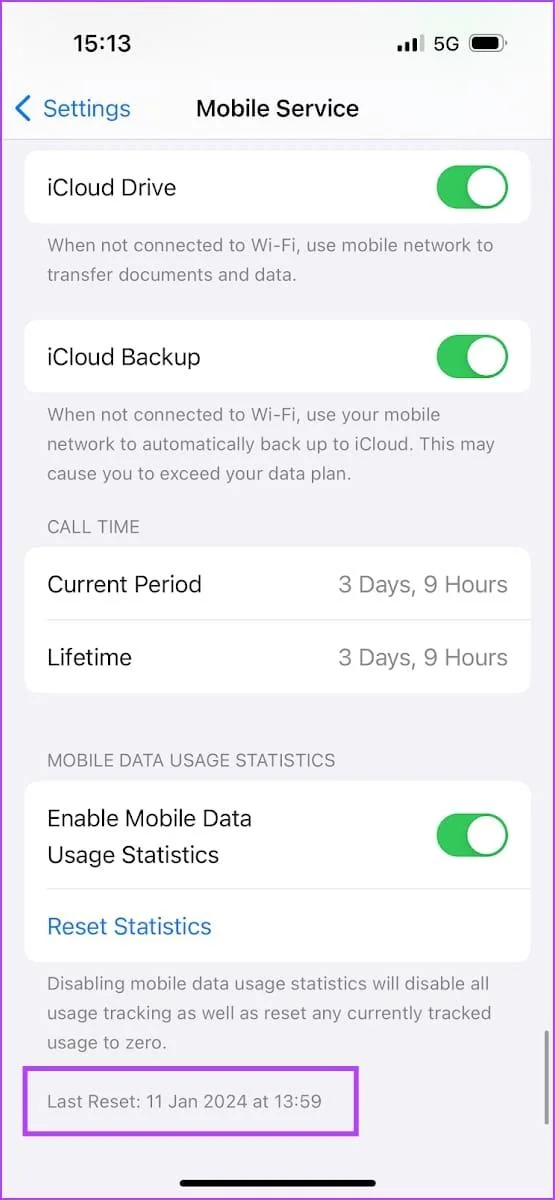 Hoe u het maandelijkse of dagelijkse gegevensgebruik op de iPhone kunt controleren