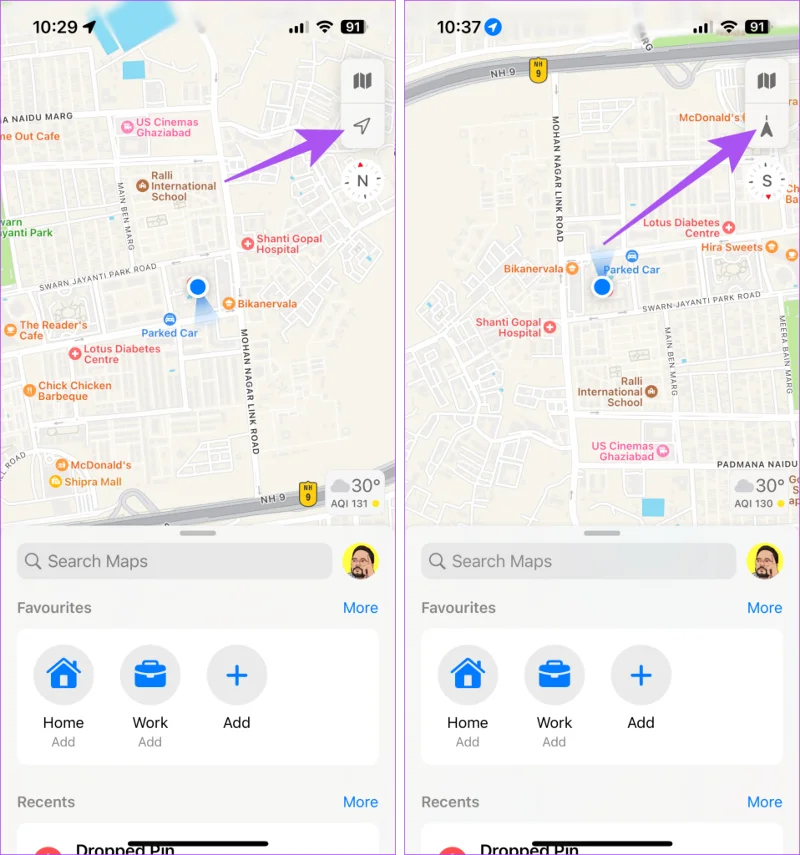 Die 6 besten Lösungen dafür, dass Apple Maps auf dem iPhone keinen Richtungspfeil anzeigt