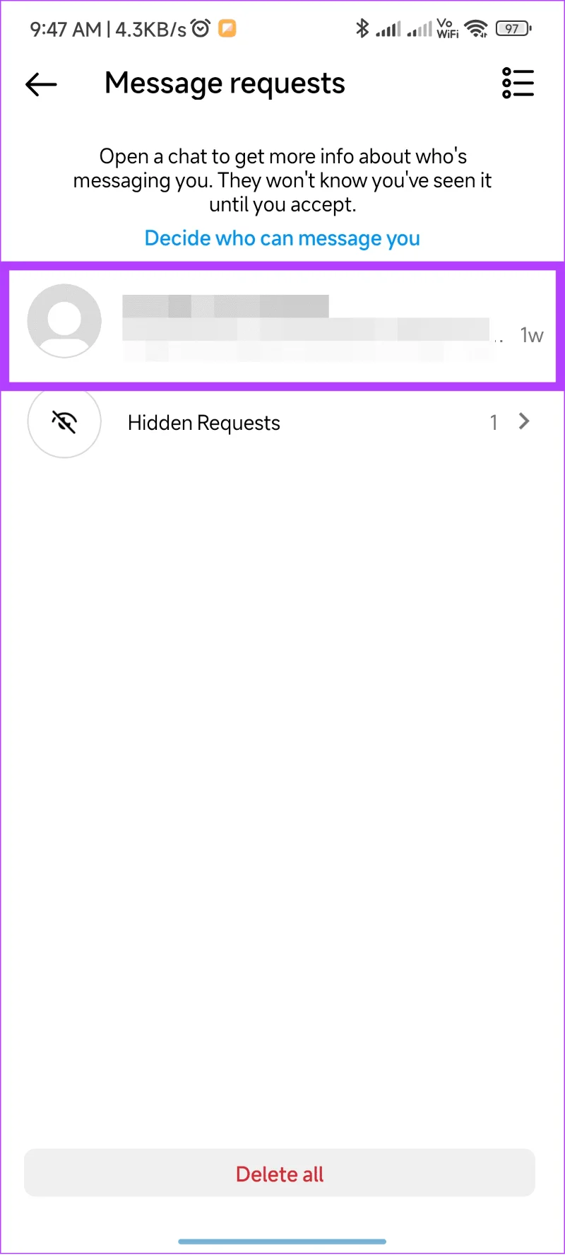 Pouvez-vous envoyer un message à un compte privé sur Instagram