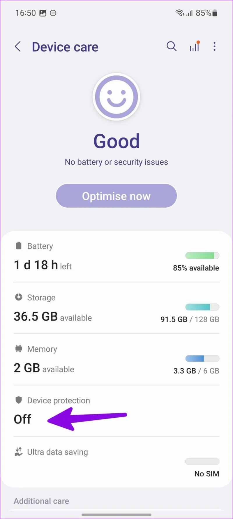 Les 5 meilleures façons de réparer le téléphone Samsung Galaxy qui ne se charge pas après 85&nbsp;%