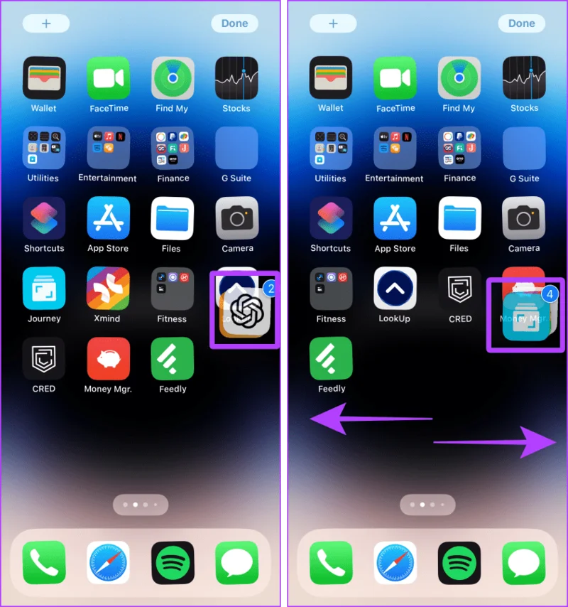 Hoe u apps op de iPhone verplaatst of herschikt