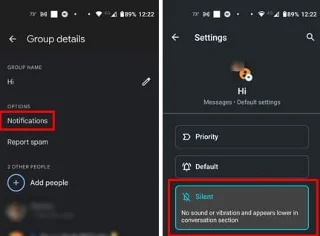 Cómo Silenciar Mensajes de Texto en Grupo en Android 11