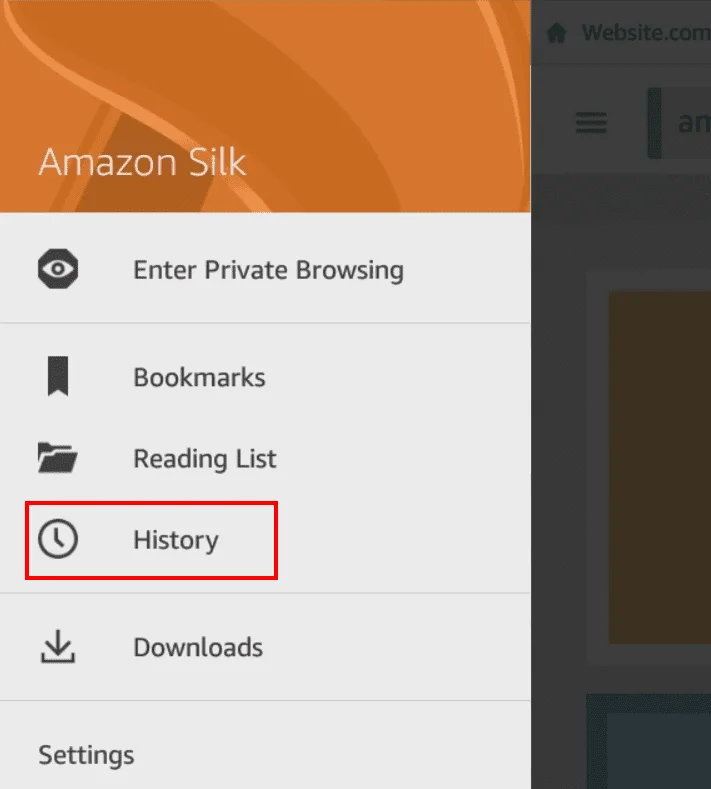 Amazon Fire: Browsercache, Geschiedenis of Cookies Wissen