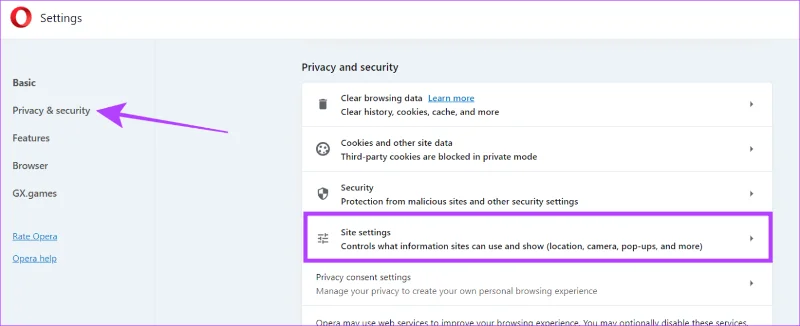 Come consentire o bloccare popup e reindirizzamenti su Opera