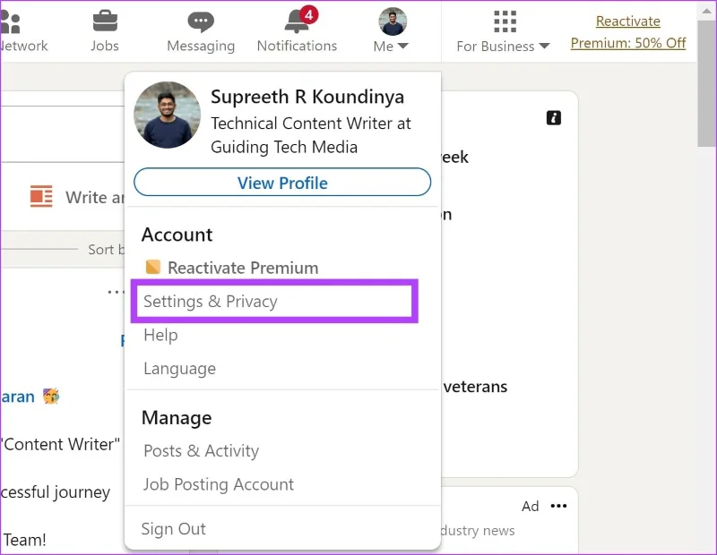 Comment désactiver temporairement votre compte LinkedIn