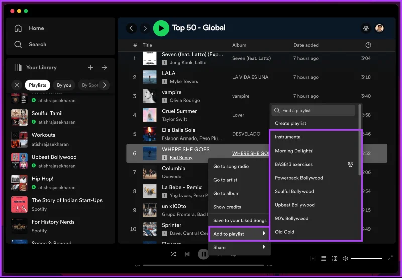Come copiare una playlist Spotify su desktop e dispositivi mobili