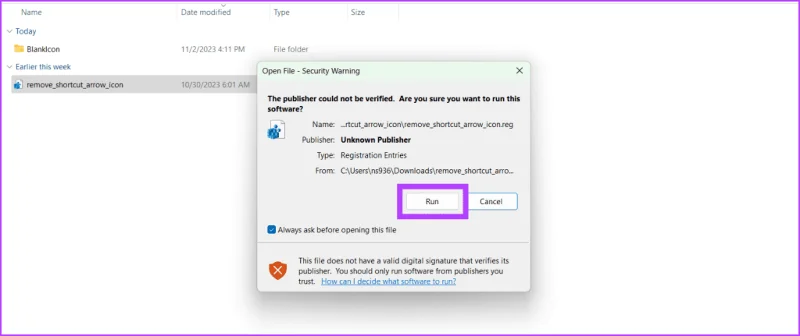 Cómo eliminar las flechas de acceso directo en Windows 10 y 11