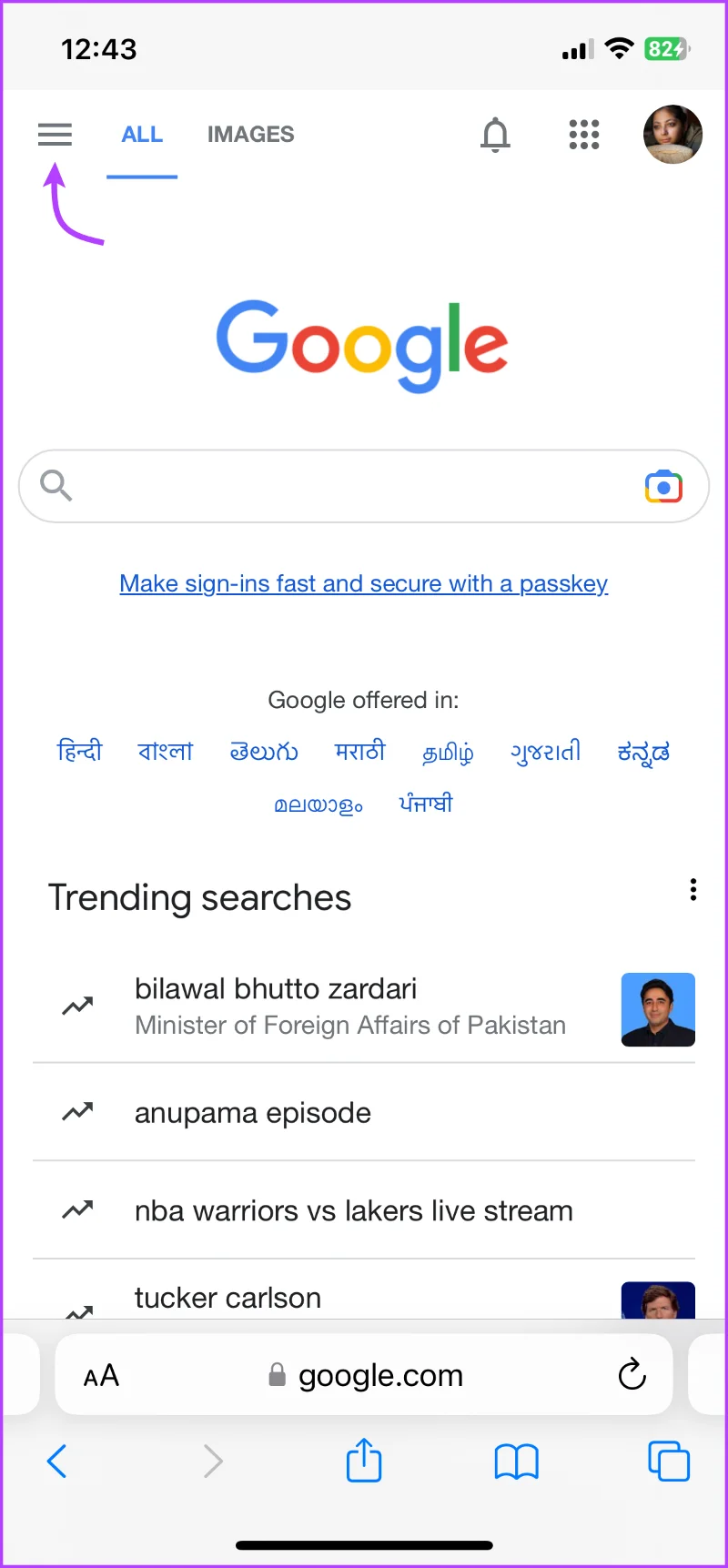 Come disattivare le ricerche di tendenza nell'app Google e nel browser