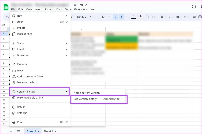 Come visualizzare la cronologia delle modifiche in Fogli Google e cosa fare se non puoi