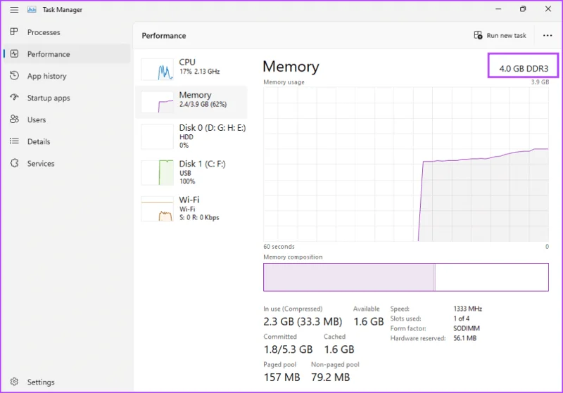 Las 5 mejores formas de comprobar el tipo de RAM en una PC con Windows 10 y Windows 11