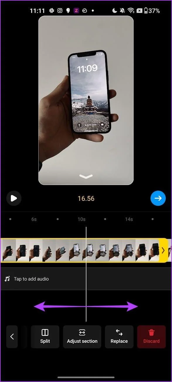 Come modificare i reel utilizzando l'editor integrato di Instagram
