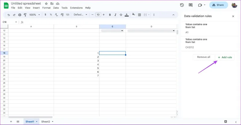 Come creare, modificare ed eliminare elenchi a discesa in Fogli Google