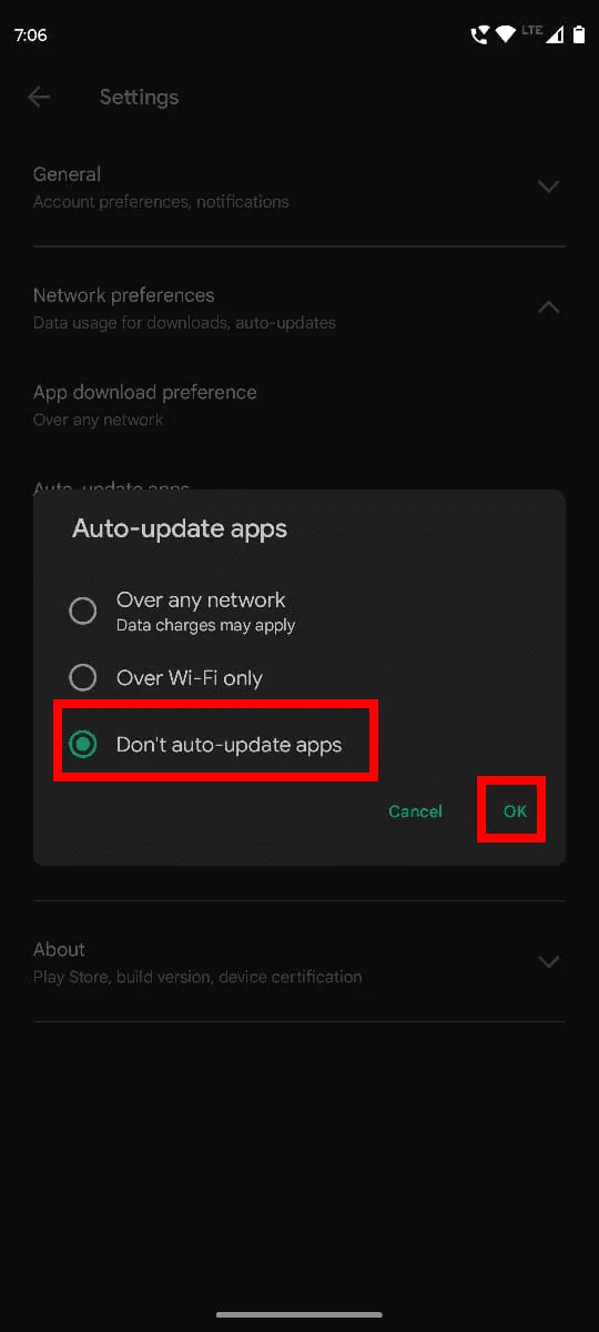 Solución – Google para Android se Muestra como Sin Conexión