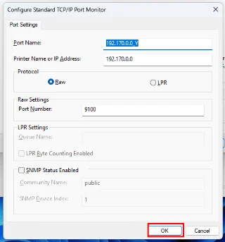 通过IP地址在Windows 11中安装打印机