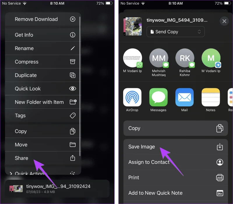 Comment enregistrer des images ou des vidéos de fichiers vers l'application Photos sur iPhone et iPad
