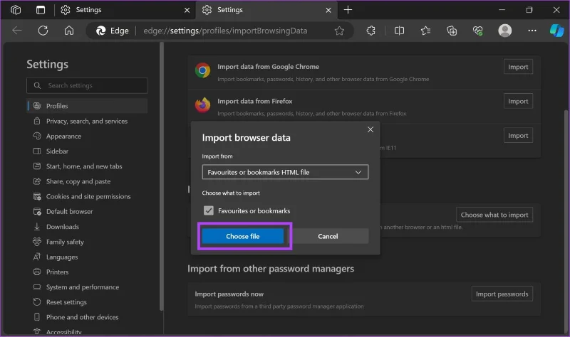 Hoe Microsoft Edge-favorieten of bladwijzers over te zetten op Windows