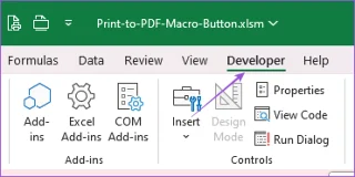 كيفية إنشاء زر الطباعة إلى PDF في Microsoft Excel على نظام التشغيل Windows 11