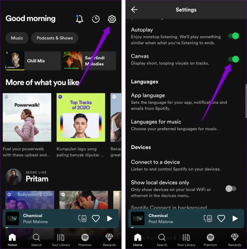Top 6 manieren om Spotify Canvas te repareren werkt niet op Android en iPhone