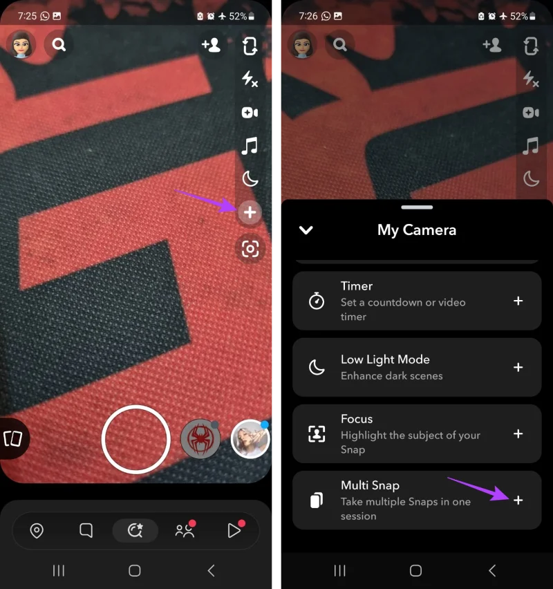 Comment ajouter des photos de pellicule à l'histoire de Snapchat