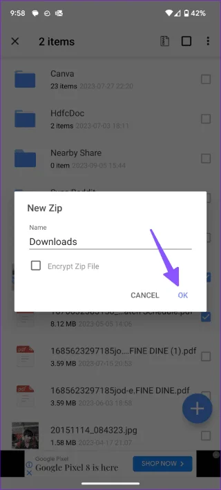 4 manieren om bestanden te ZIPpen op Android