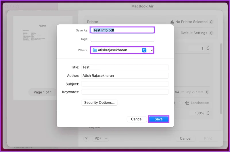 Come leggere e condividere il report di sistema su MacBook