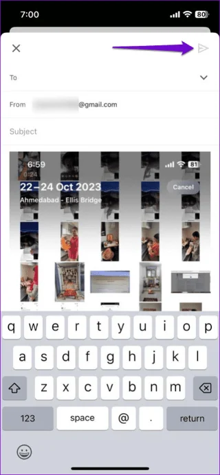 Hoe u afbeeldingen per e-mail of sms kunt verzenden op Android of iPhone