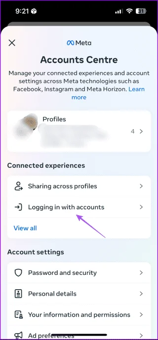 Come accedere a Facebook con Instagram