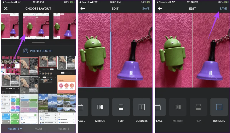 3 manieren om twee foto's naast elkaar op de iPhone te plaatsen