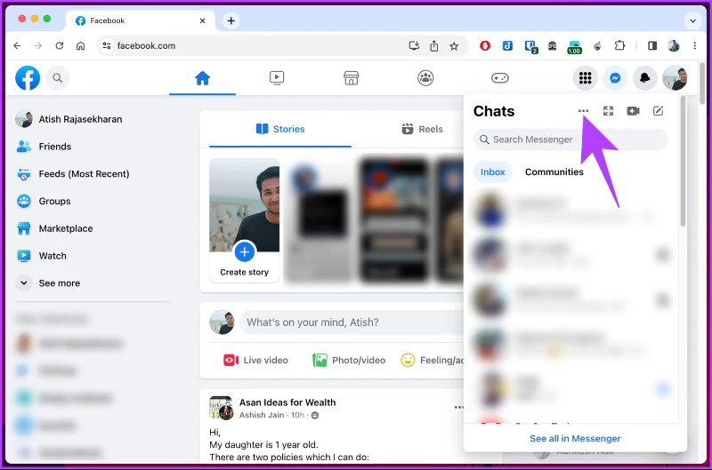 Comment désactiver le statut actif sur Facebook
