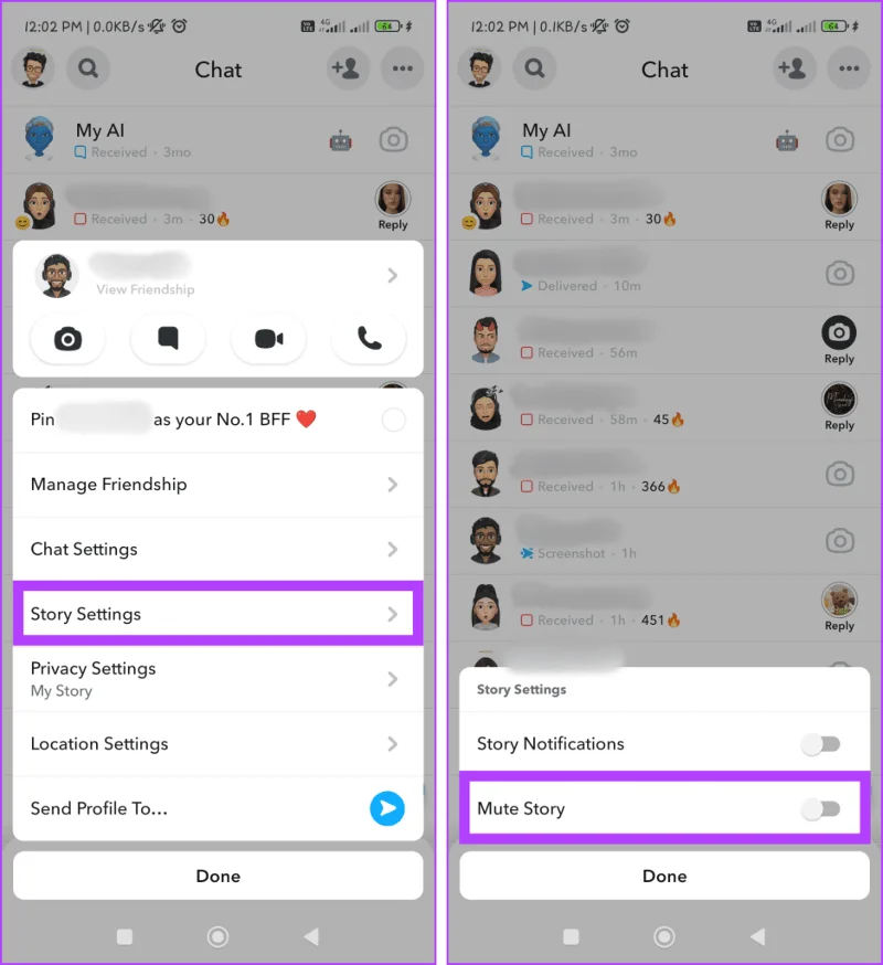 Comment désactiver quelqu'un sur Snapchat