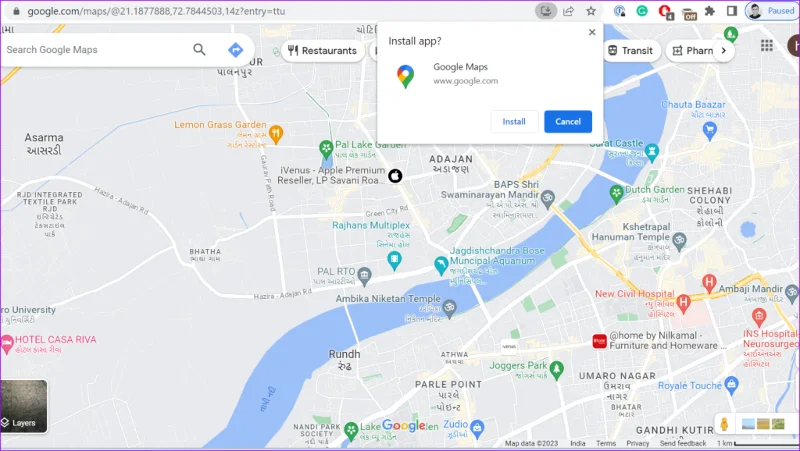 Cómo utilizar Google Maps en una PC con Windows