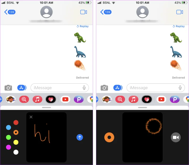 Top 9 iMessage-trucs zoals Pew Pew om speciale effecten op de iPhone toe te voegen