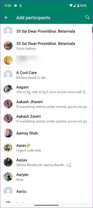 Come aggiungere qualcuno alla chat di WhatsApp