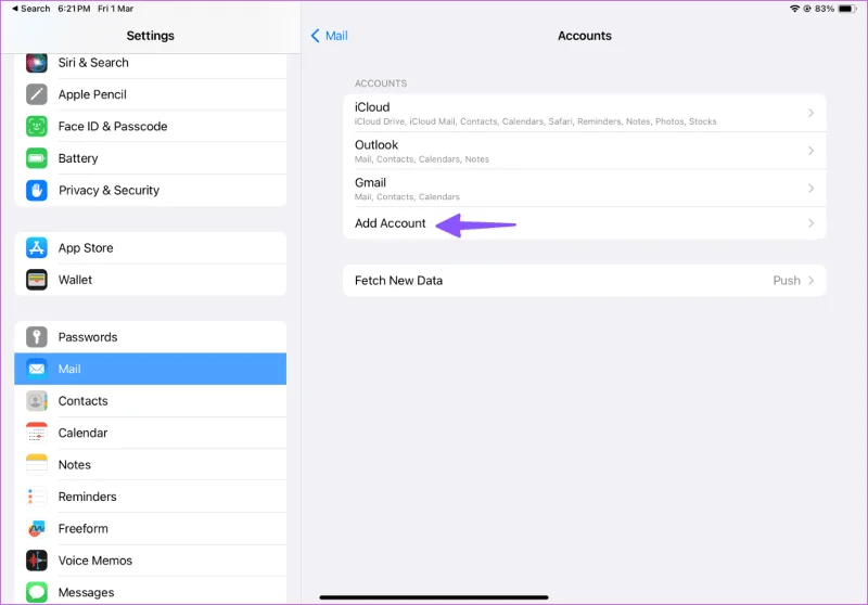 Come configurare Outlook su iPad