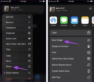 Comment enregistrer des images ou des vidéos de fichiers vers lapplication Photos sur iPhone et iPad