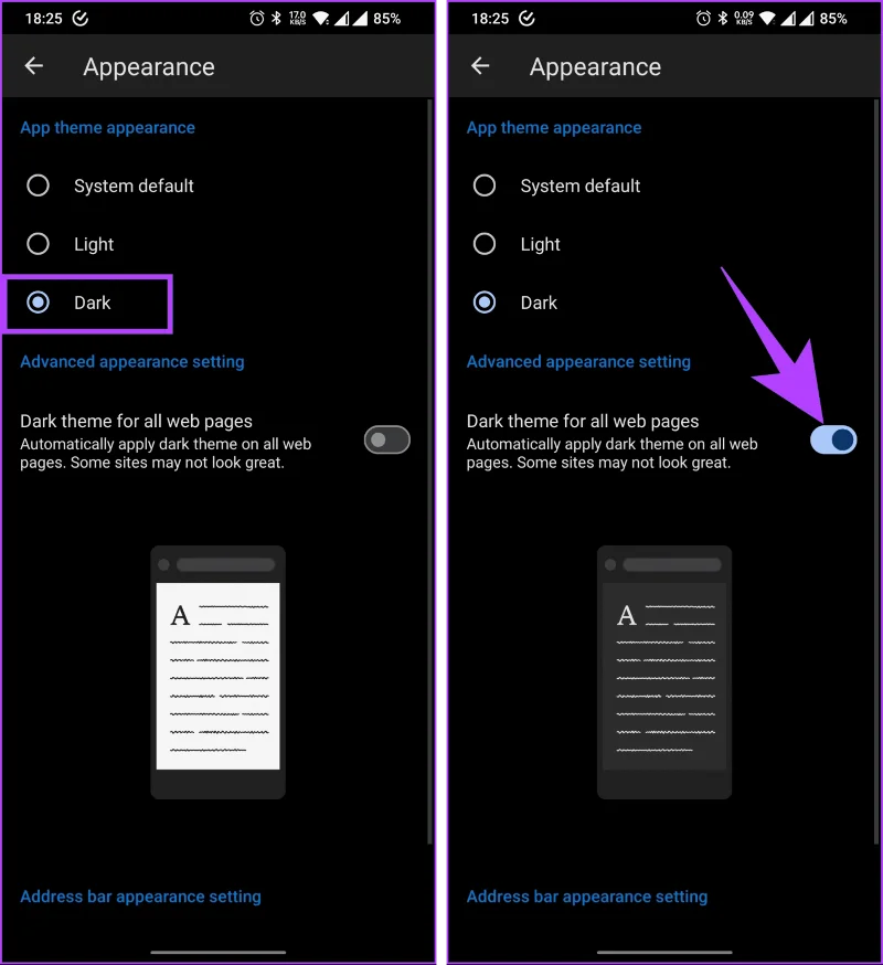Hoe u de donkere modus in Microsoft Edge op desktop en mobiel kunt inschakelen