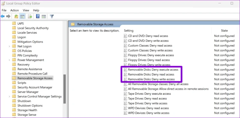 Las 4 mejores formas de desactivar los puertos USB en Windows
