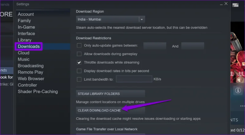 Las 7 formas principales de corregir el error de archivo de contenido bloqueado en Steam para Windows
