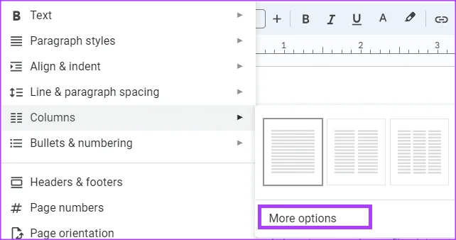 Come creare e modificare colonne di testo in Google Documenti