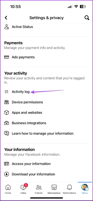Comment supprimer l'historique de surveillance Facebook sur mobile et ordinateur de bureau