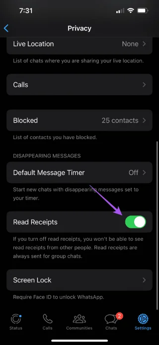 4 beste oplossingen voor leesbevestigingen die niet werken op WhatsApp op iPhone en Android