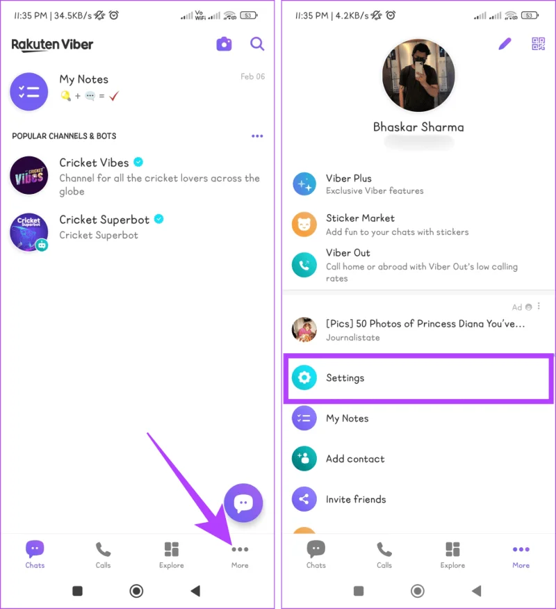 Come bloccare o sbloccare qualcuno sull'app Viber