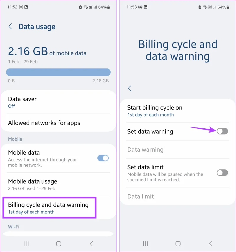 Hoe u het gegevensgebruik op Android kunt controleren