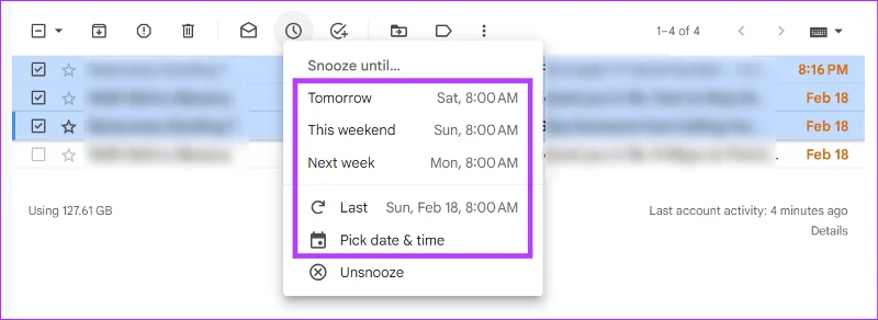 Come utilizzare la funzione Posticipa in Gmail su dispositivi mobili e desktop