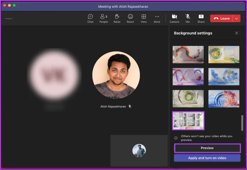 Come cambiare lo sfondo in Microsoft Teams