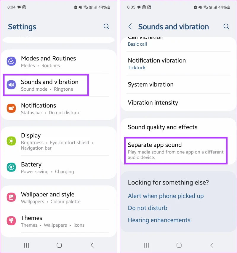 Che cos'è l'audio dell'app separata Samsung e come utilizzarlo